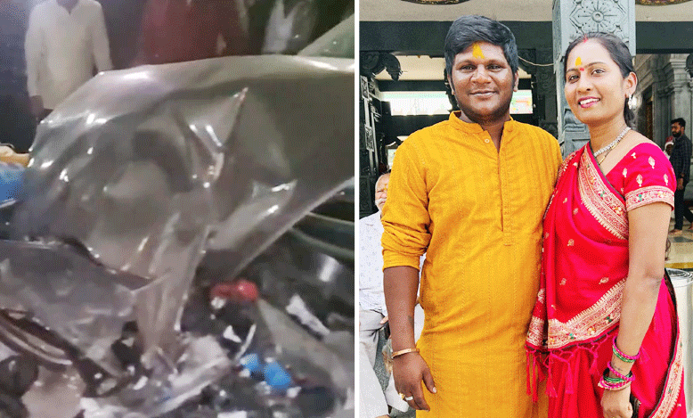 Horrific Road Accident in Langar Hauz, Drunk driver kills Husband and wife